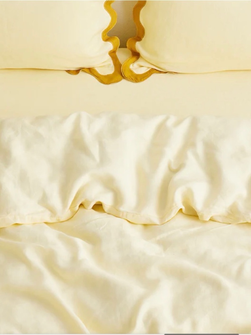 Bed Threads 100% Flax Linen FITTED sheet KING IN Limoncello - Picture 2 of 8